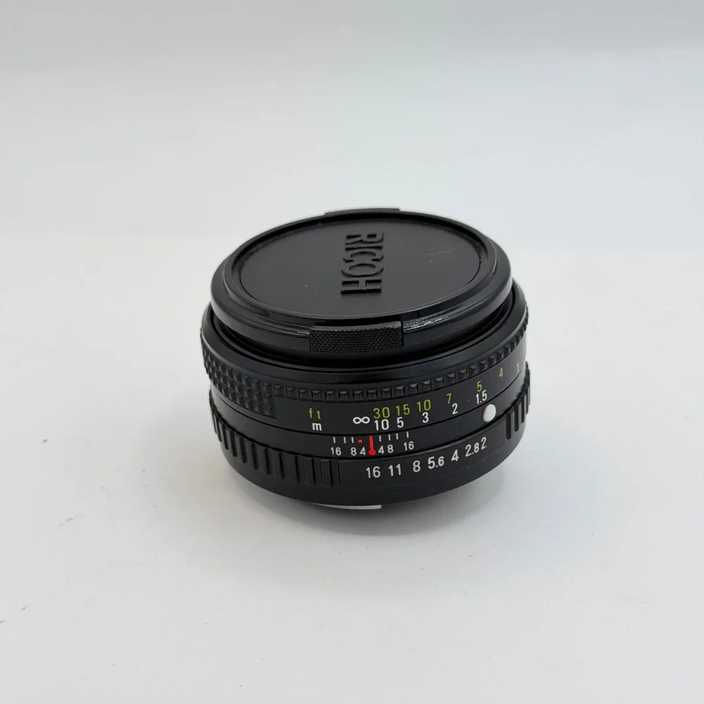 Ricoh Rikenon 50mm f2 Manual Focus Lens Pentax K Mount Made in Japan 52mm Filter